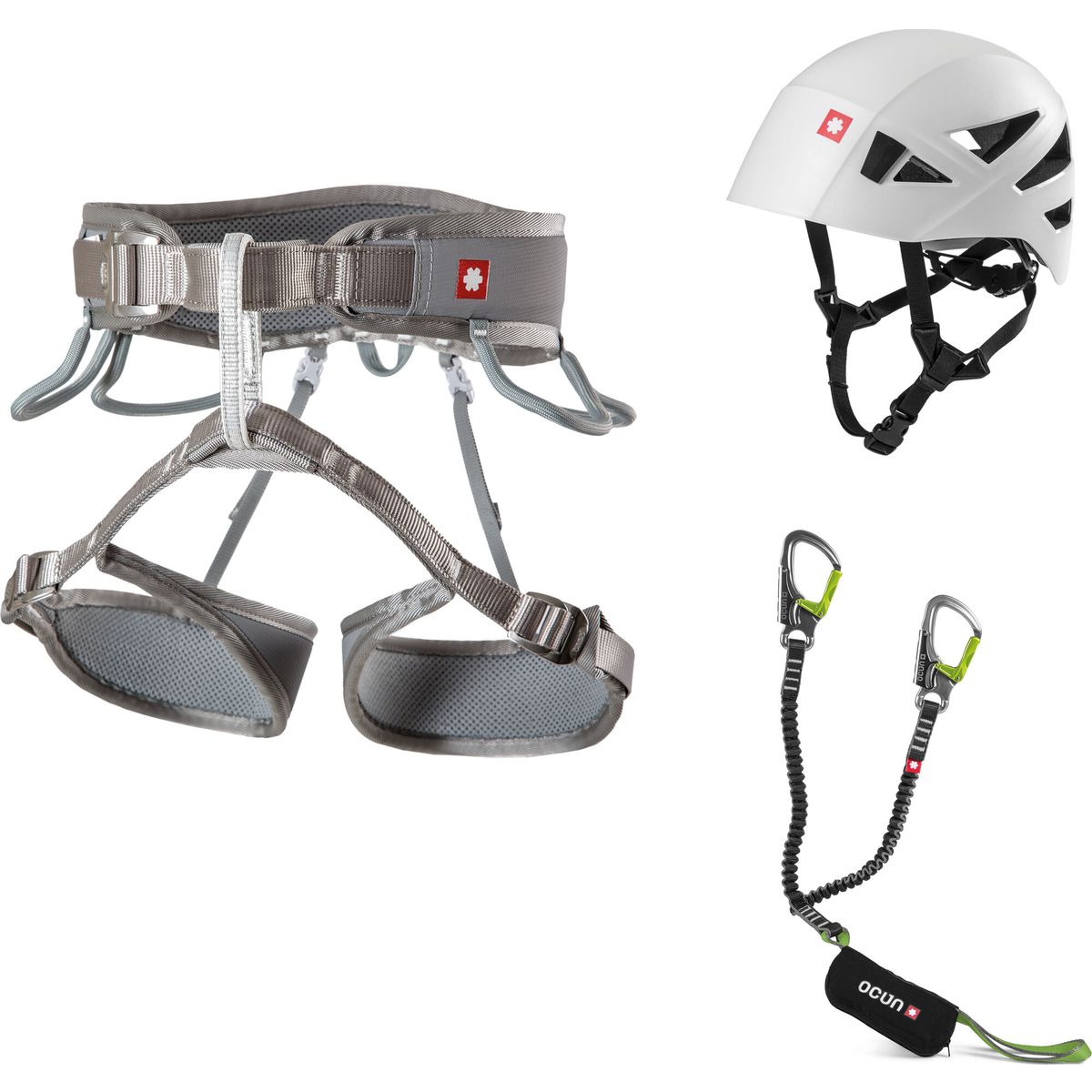 Ocun VIA Ferrata Twist Shard SET grey silver / green XS-M 05348-XS-M