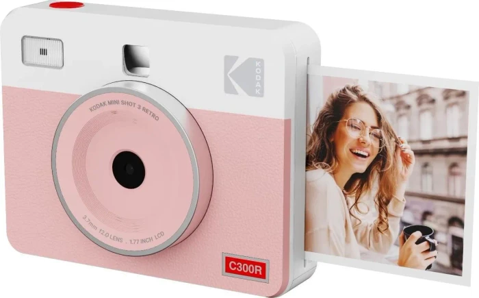 Kodak Mini Shot3 Retro 2in1 Camera & Printer Pink retail