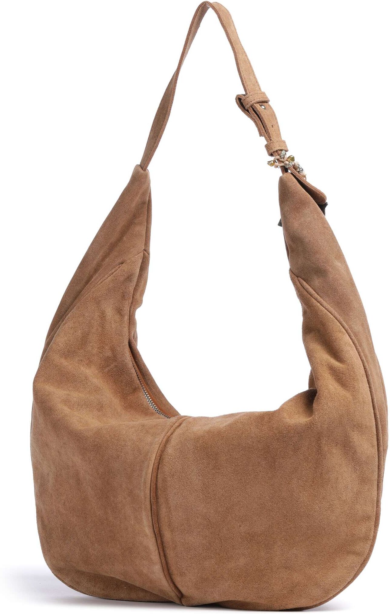 Anokhi Beuteltasche aus Leder, braun