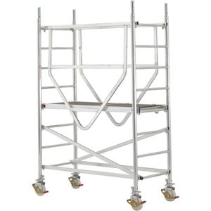 Hymer Gerüst Advanced Safe-T, 707003, Arbeitshöhe 3,27m, mit höhenverstellbaren Ø 150mm Rollen