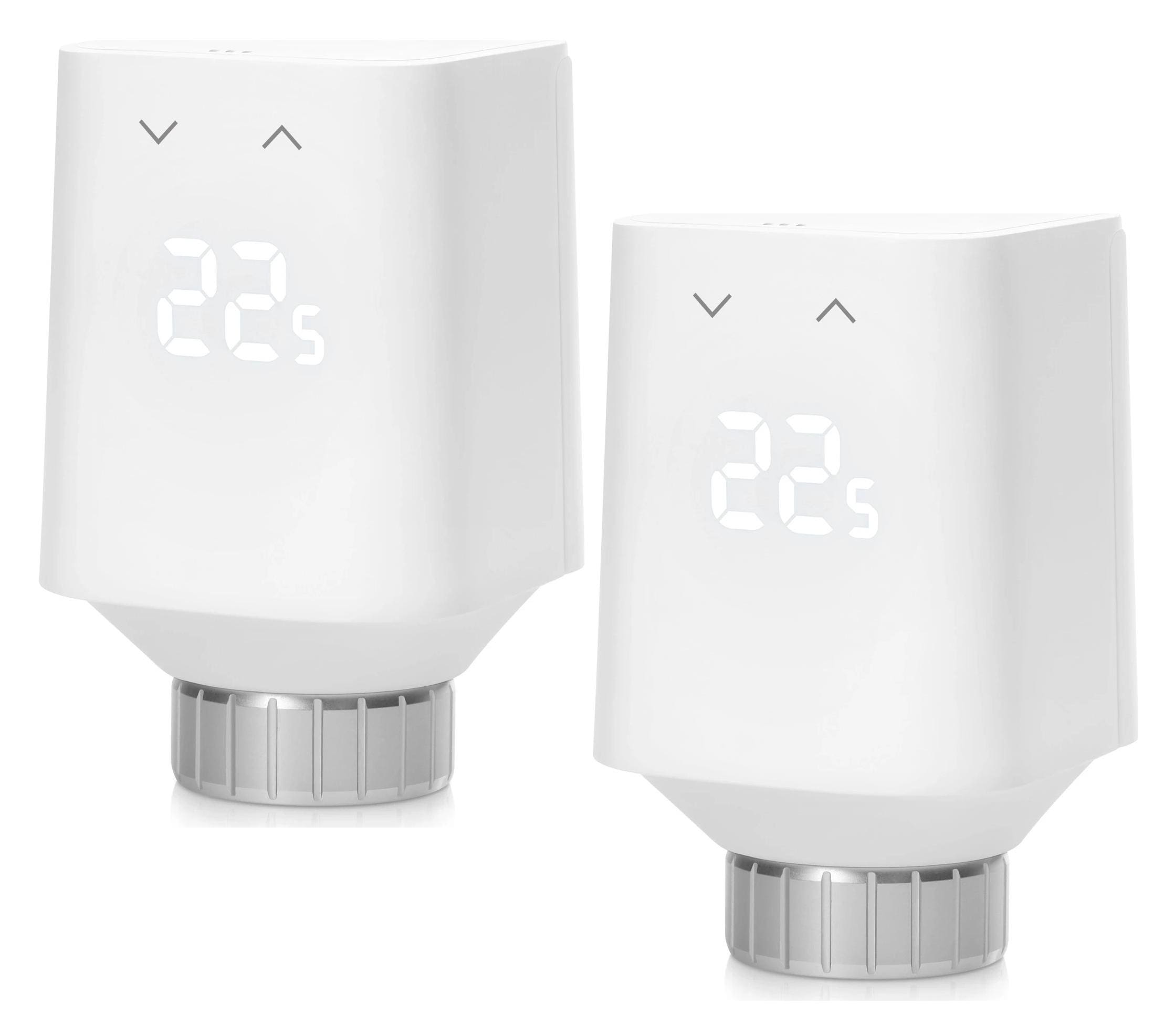 Eve Systems Eve Thermo (5. Gen) - Smartes Heizkörperthermostat (Matter) 2er Pack 5C44-071 Doppelpack
