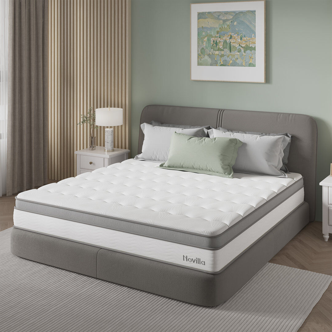 White Noise Aquinas 23cm Gel Memory Foam Pocket Sprung Mattress Super King (6')