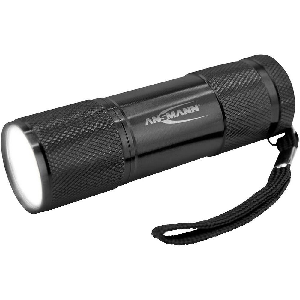 ANSMANN Action COB LED LED Taschenlampe 9,5 cm, 200 Lux, 175 Lumen, 1 W - schwarz 1600-0399