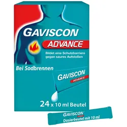 GAVISCON Advance Pfefferminz Suspension 24X10 ml