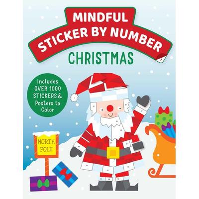 Mindful Sticker by Number: Christmas, Taschenbuch von Insight Kids, Insight Editions, 978-1-64722-812-5