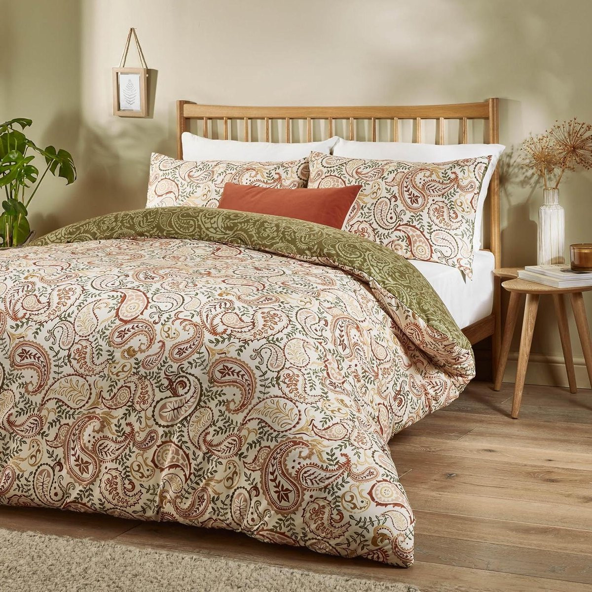 Dekbedovertrekset Paisley Meerkleurig - Omkeerbaar Design - 140 x 200 cm