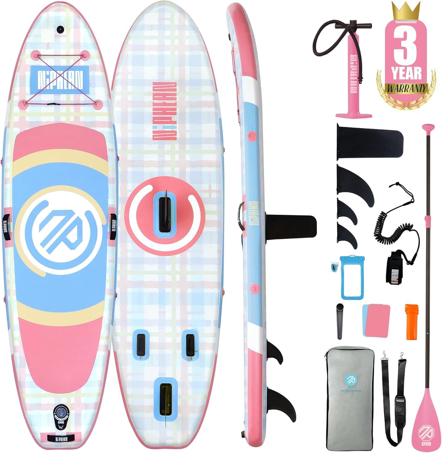 Aufblasbares SUP-Board für Erwachsene - Stabile, vielseitige Einsteiger-Sets mit Zubehör