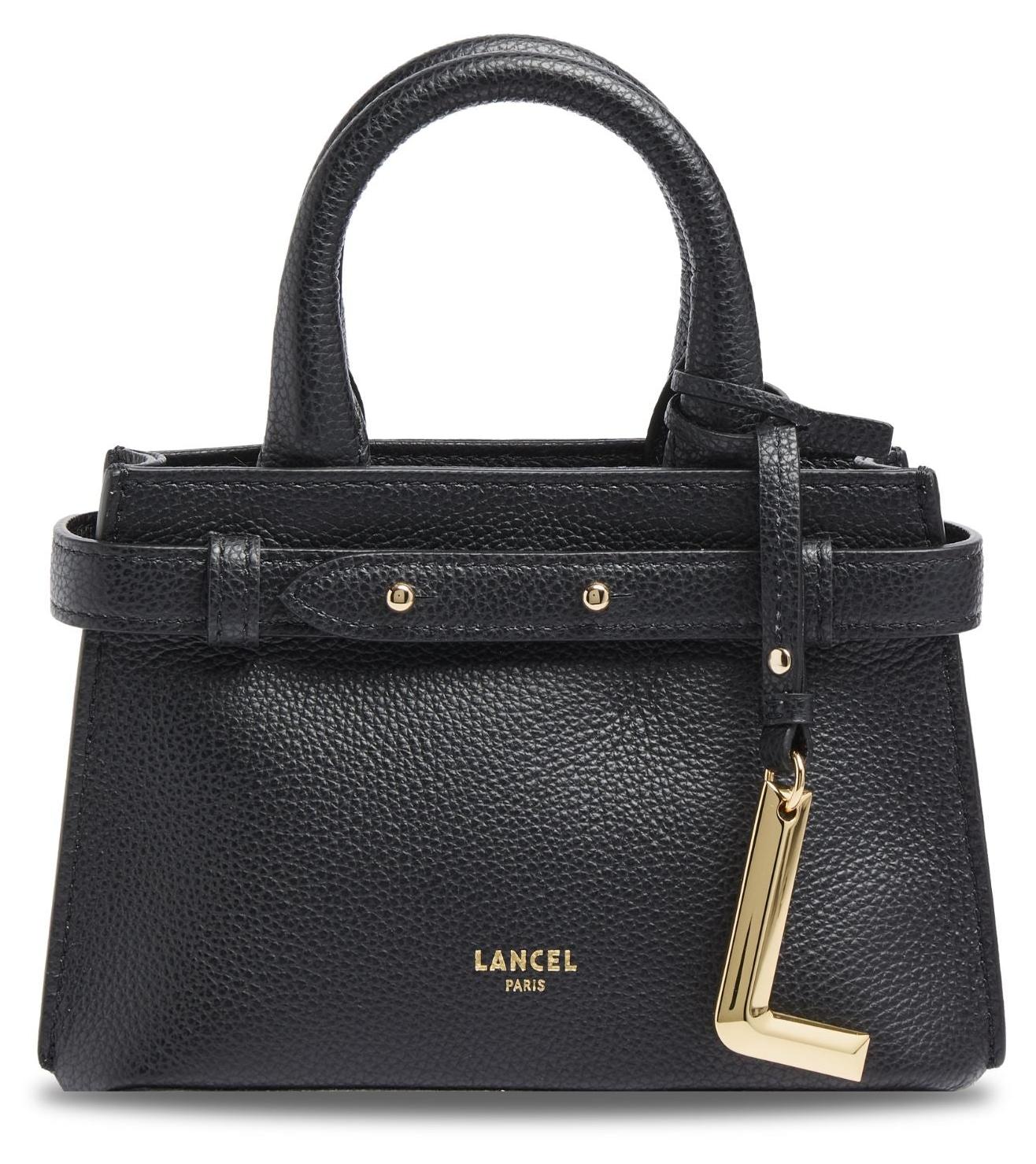 Lancel Faubourg Mini Carryall Leder Schwarz