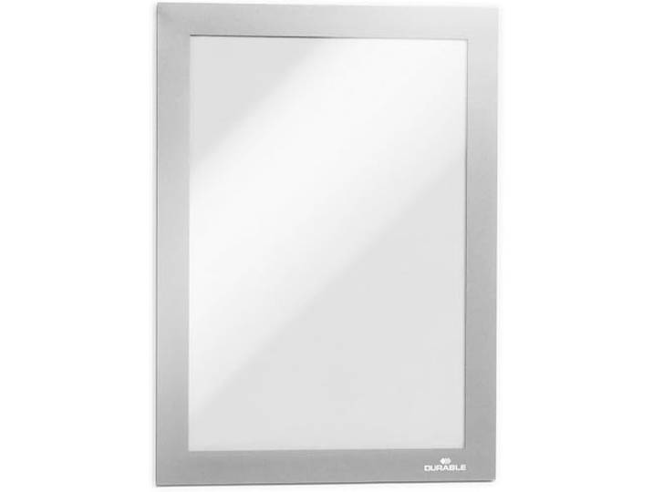 Durable Duraframe Zelfklevend Magnetisch Infokader, A5, 10 stuks, zilver