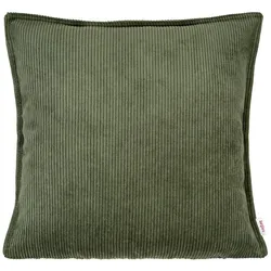 KISSENHÜLLE HYggelig No.1 bamboo-grün Cord-Samt 40/40 cm