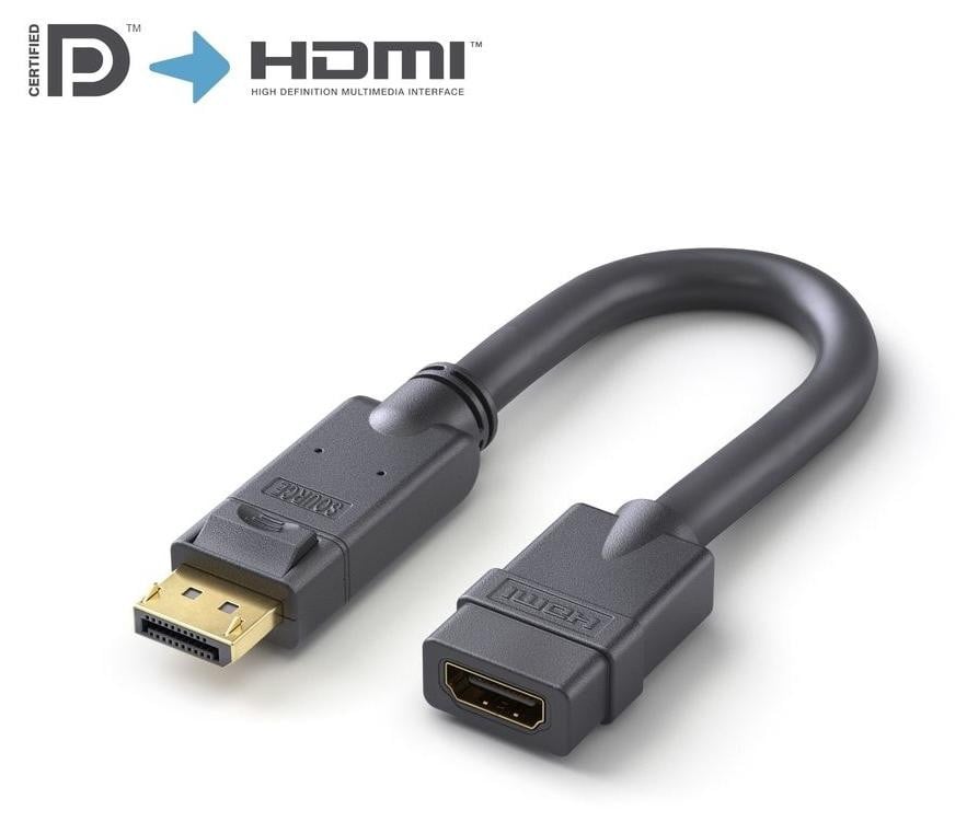 PureLink PI156 DisplayPort naar HDMI adapter, zwart