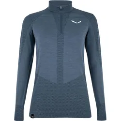 Salewa, Damen, Funktionsshirt, Zebru Responsive Zip Longsleeve (36, S), Blau