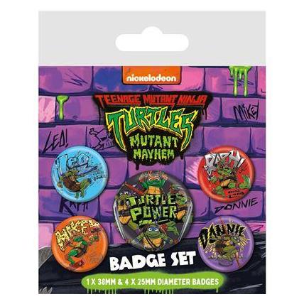 Pyramid LES TORTUES NINJAS - Mutant Mayhem - Pack 5 Badges (39600561)
