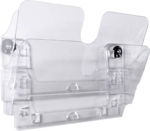 Durable Flexiplus 1709022400 Wand-Prospekthalter Durchsichtig Anzahl der Fächer 2 1St.