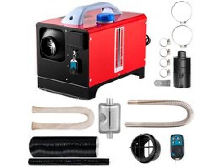 VEVOR Chauffage de Stationnement Diesel 5-8KW 12 V, Réchauffeur d'Air Diesel Combustion 100%, Réchauffeur de Stationnement Chauffage Rapide, Chauffage de Voiture Silencieux LCD Télécommande Camping Car