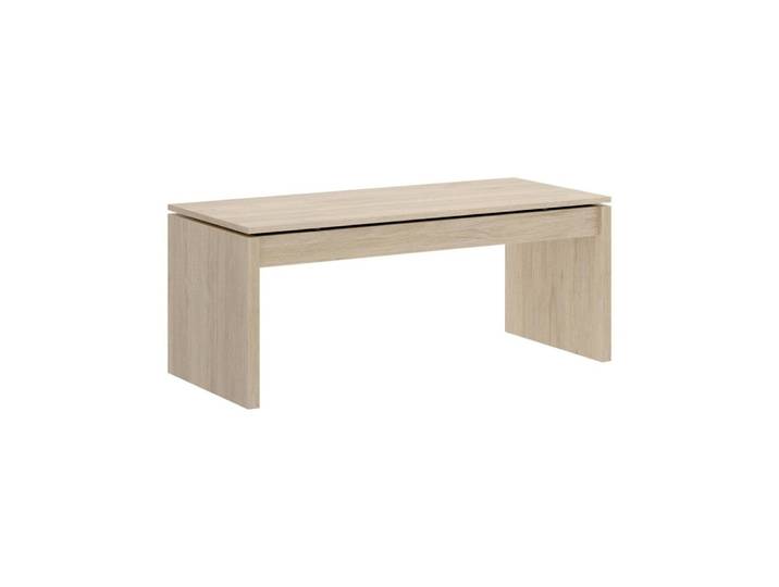 Table basse effet bois beige 110x50 cm