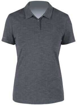 Anetik WPBRZS1 Women's Breeze Tech Polo Shirt in Charcoal Heathered size XS   Polyester/Spandex Blend