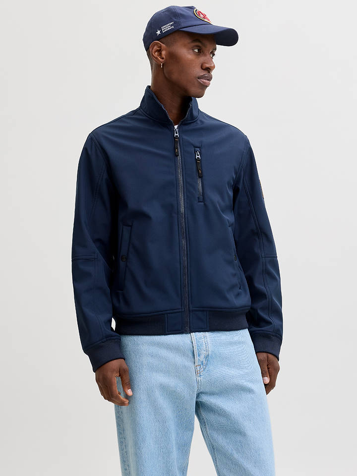 Jack & Jones Softshelljacke "Parker" in Dunkelblau - L