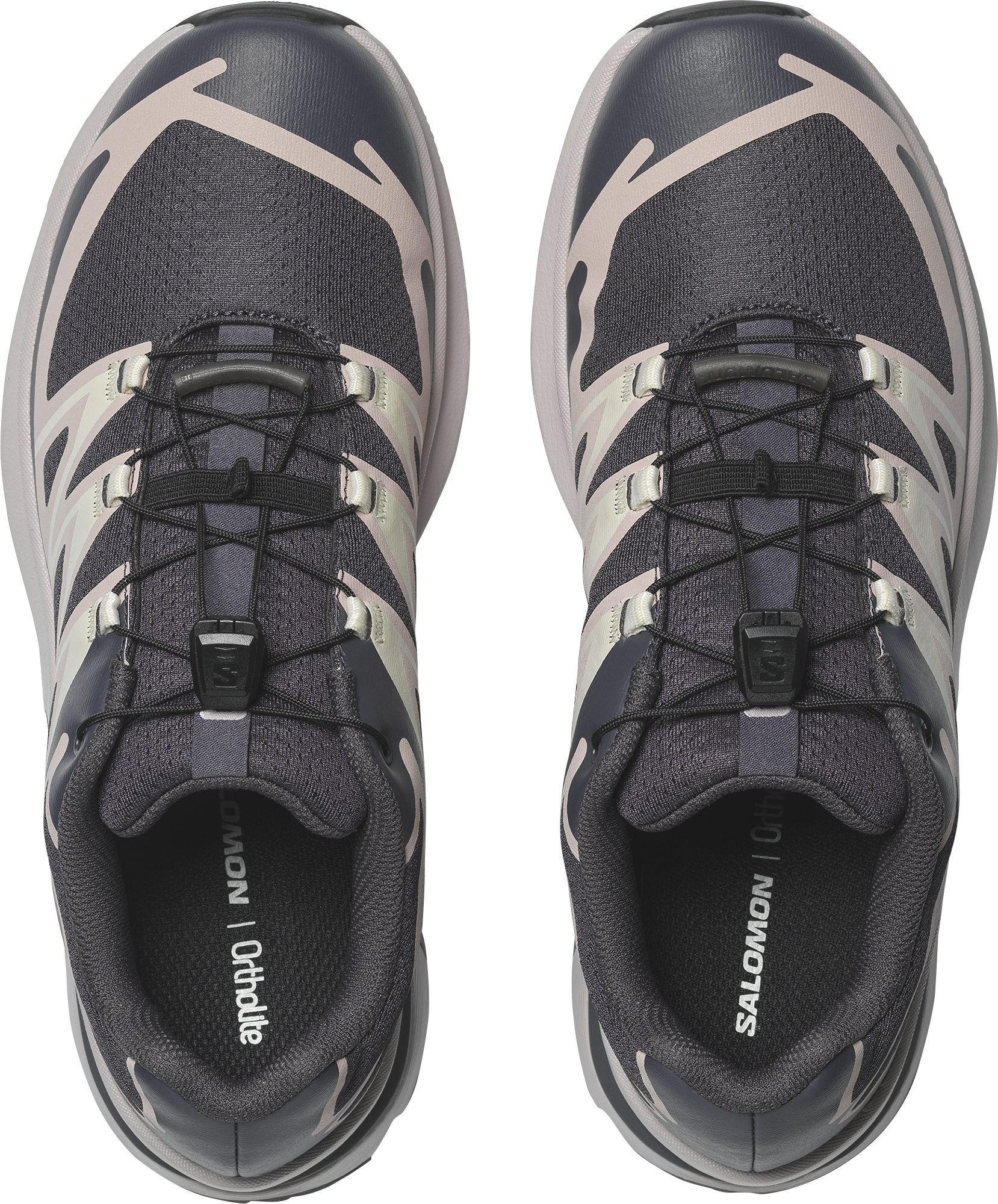 Sneaker SALOMON "XT-EVR", Damen, Gr. 41, atmungsaktiv, grau (nine iron, ashes of roses, vanilla ice), Synthetik, Textil, Schuhe Sneaker, vom XT-6 inspiriert nine iron, ashes of roses, vanilla ice 41, atmungsaktiv