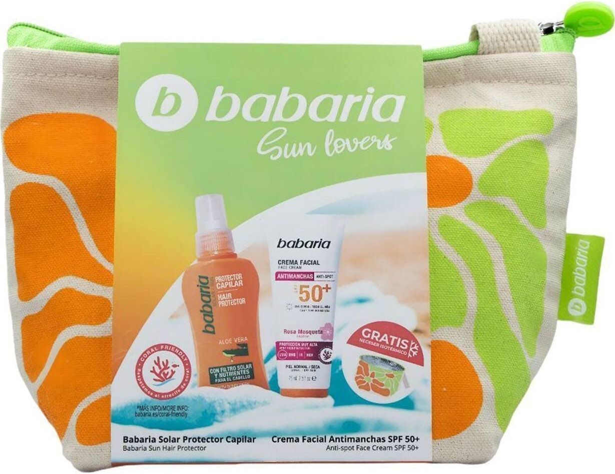 Babaria Sun Lovers Set Spf50+ Crema Facial Manchas + Protector Capilar