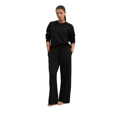Sweatshirt MARC O'POLO, Damen, Gr. XL, schwarz, Jersey, Obermaterial: 50% Polyester, 43% Modal, 7% Elasthan, hüftbedeckend, Rundhals, Sweatshirts Sweatshirt, moderner Overshirt-Charakter, lockere Passform