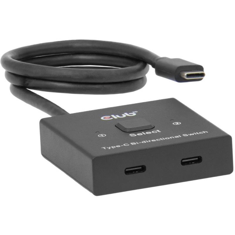 Club3D USB-C Switch 21 10Gbps + 100W PD St/Bu retail