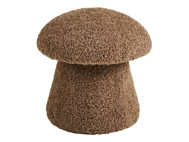 House Nordic Pouf Gida Pouf Ø45cm Kunstfell braun.
