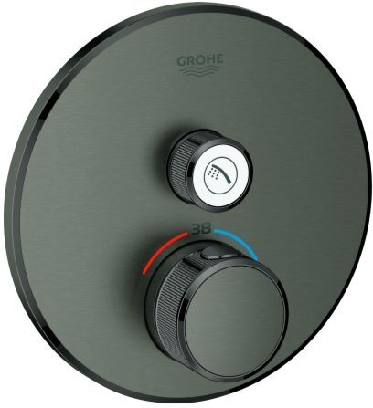Grohe Grohtherm Smartcontrol Brausethermostat 29118AL0, hard graphite gebürstet, 1 Absperrventil