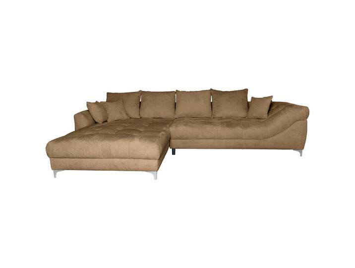 Carryhome Ecksofa, Rost, Metall, 5-Sitzer, Füllung: Schaumstoff, Ottomane links, L-Form, einmalig seitenverkehrt montierbar, 329x227 cm, Rücken echt, Wohnzimmer, Sofas & Couches, Wohnlandschaften, Ecksofas