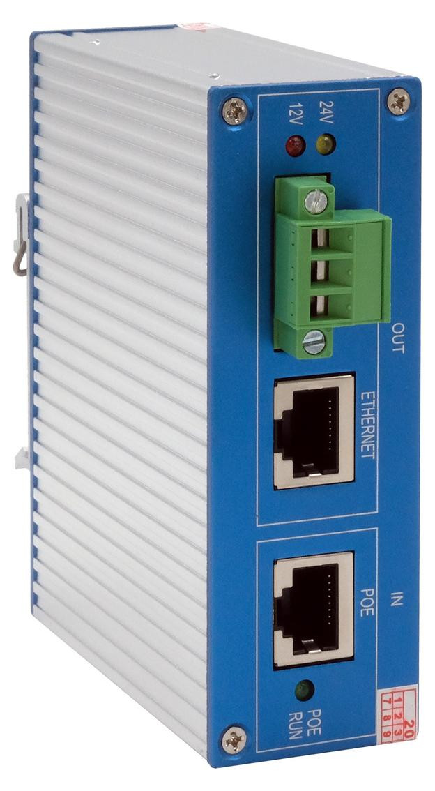 EXSYS Ethernet PoE++ Splitter 10/100/1000M 802.3bt 24VDC/2A/48W