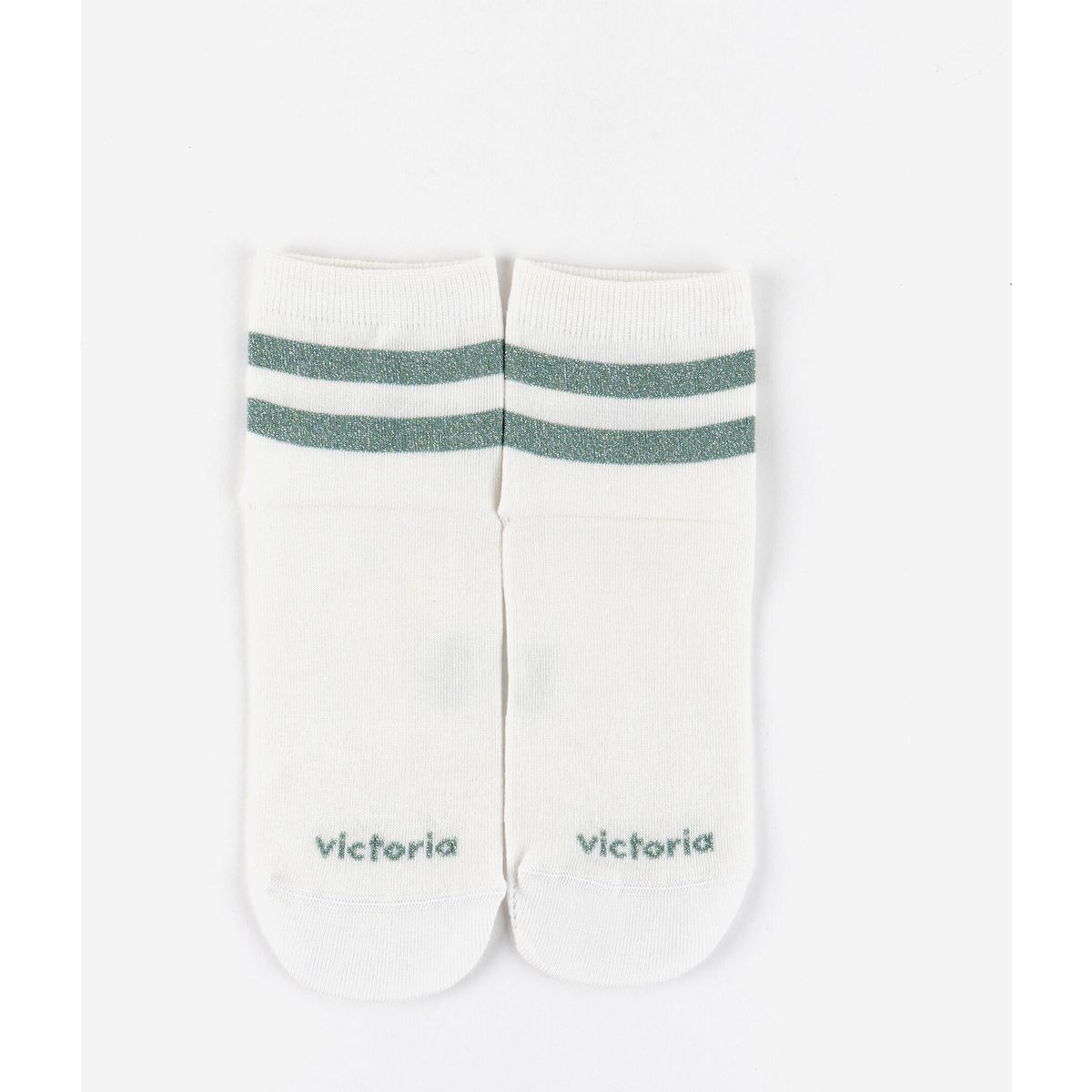 Victoria Calcetín Barefoot Algodón Rayas Women jade (612) 3640 9226042-612-3640