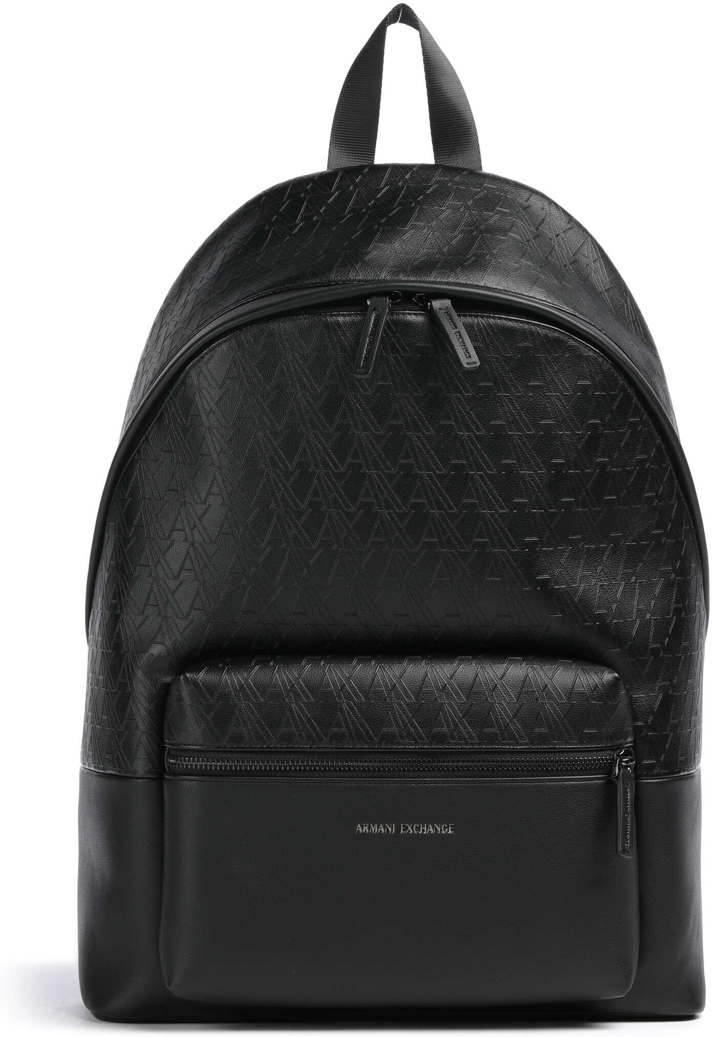 Armani Exchange Phil Rucksack aus Leder, schwarz