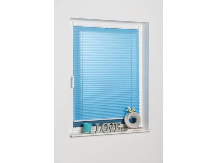 Doppelplissee K-HOME Prato, ohne Bohre Gr. 10, blau (hellblau, blau), B:70cm H:210cm, Obermaterial: 100% Polyester, Plissees, Doppelplissee, Tageslicht + Verdunklungsstoff