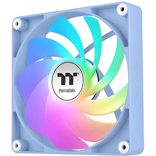 140x140x25mm Thermaltake CT140 Reverse ARGB Sync PC Cooling Fan Hydrangea Blue 2 Pack