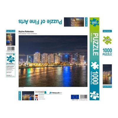CALVENDO Puzzle Skyline Rotterdam | 1000 Teile Lege-Größe 64x48cm Foto-Puzzle für glückliche Stunden