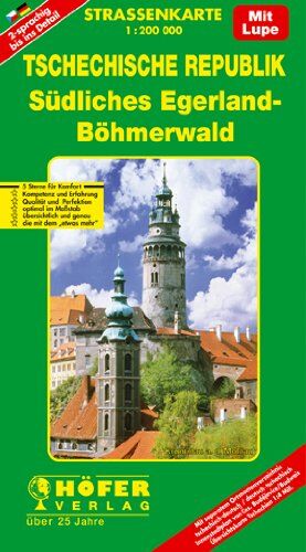 Klaus Höfer - Höfer Straßenkarten, Tschechische Republik, Südliches Egerland-Böhmerwald: 2-sprachige Ausgabe - Preis vom 09.10.2026 07:28:09 h