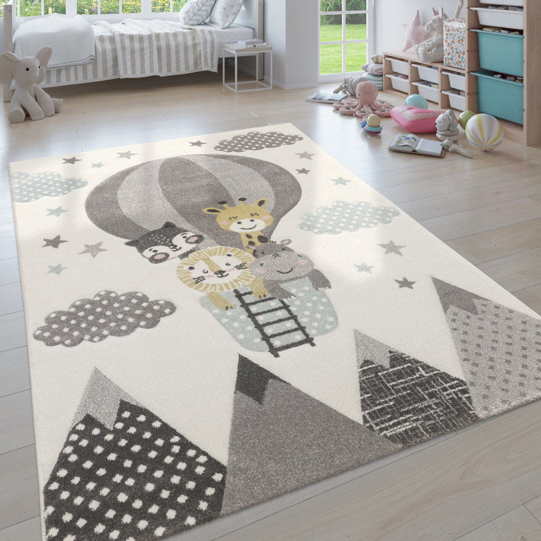 Mack + Milo Mayfair Shaggy Grey Rug Gray Square 133cm
