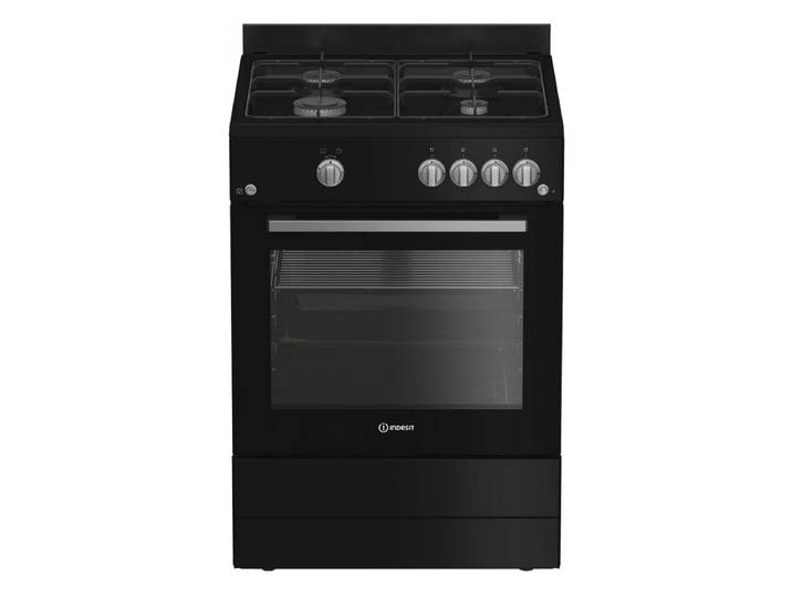 Cuisinière Gaz 69l 4 Feux Noir - Indesit - I6ggkcb