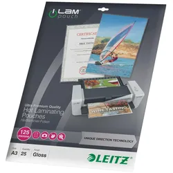 Leitz, Laminierfolie, Laminiertaschen (A3, 125 μm)