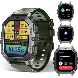 Oukitel Smartwatch BT101 Grün (46 mm, ohne SIM), Smartwatch