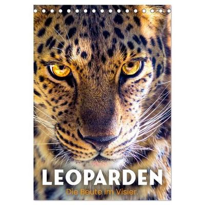 Leoparden - Die Beute im Visier. (Tischkalender 2027 DIN A5 hoch), CALVENDO Monatskalender