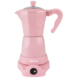 Jocca Jocca elektrische Espresso Kaffeemaschine in Rosa für bis zu 6 Tassen