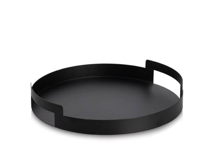 Zeller Serviertablett, Metall, schwarz