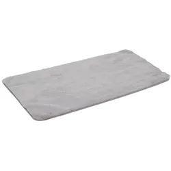 Badteppich Sable 70 x 120 cm Polyester Grau
