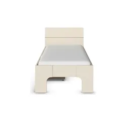 Stauraumbett in beige Frieda , creme , Maße (cm): B: 95 H: 210