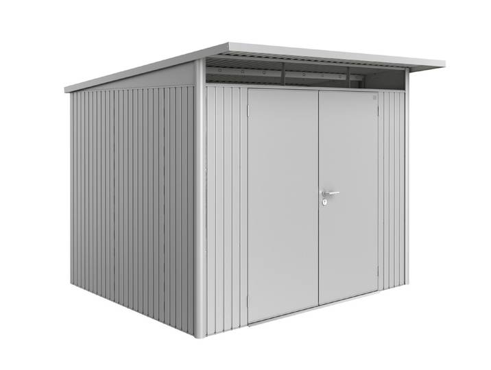 Biohort Gerätehaus AvantGarde A6 Doppeltüre Silber