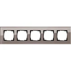 Gira Abdeckrahmen 5-fach Esprit Glas Umbra 0215122