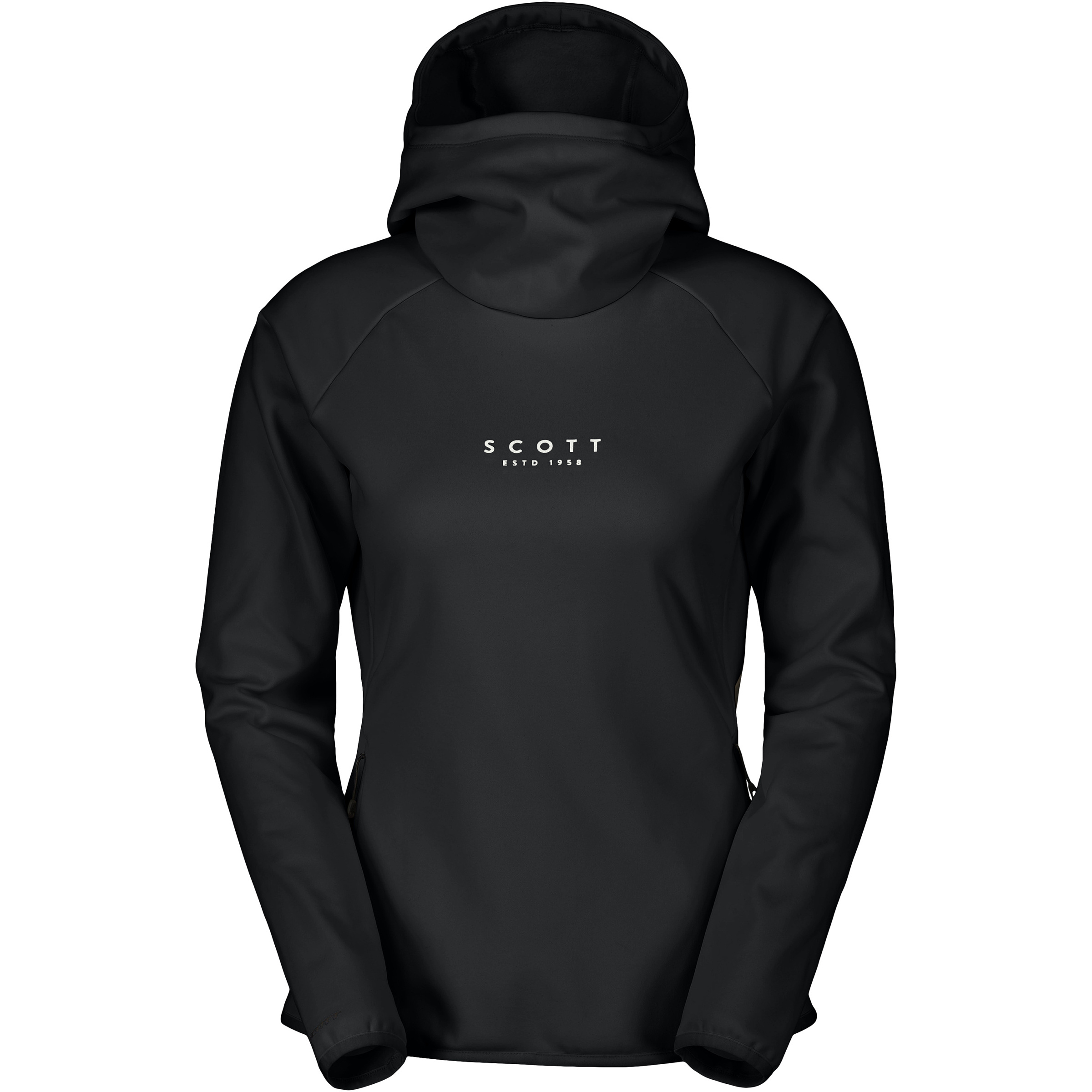 Scott Defined Warm Damen Hoodies schwarz Größe M Trekking Elastisch