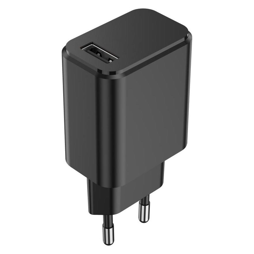 Setty Ladegerät 1x USB 3A schwarz + USB-C Kabel 1,0 m (15 W, 1 Port) (GSM106087)