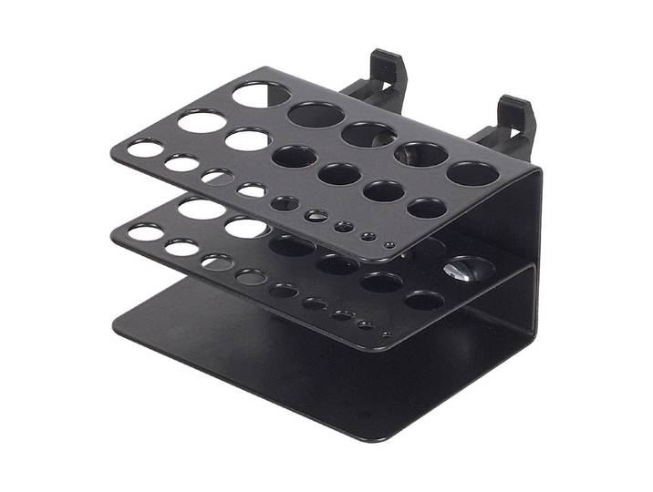 Wolfcraft Bohrerhalter Lochwand Schwarz 8 × 8.5 × 5.5 cm